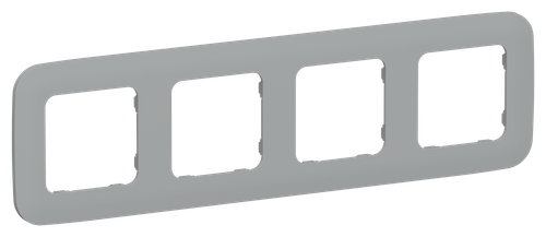 FLITE Рамка 4-местная РУ-4-А-ФлС серый IEK