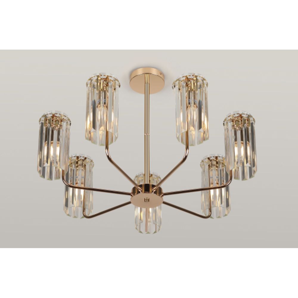 Люстра Rivoli Zoe 1064-307 7хЕ14 40 Вт хрусталь | Rivoli