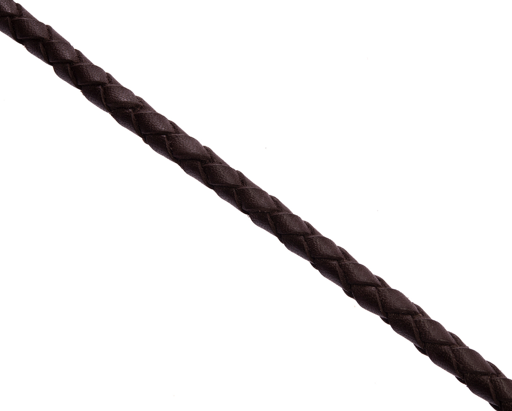Шнурок плетеный коричневый Ø 5.0 мм, дл. 70 см