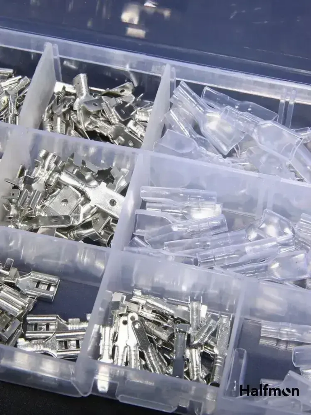 Клеммы обжимные для проводов набор 270 шт Кабельный наконечник колодка клеммная