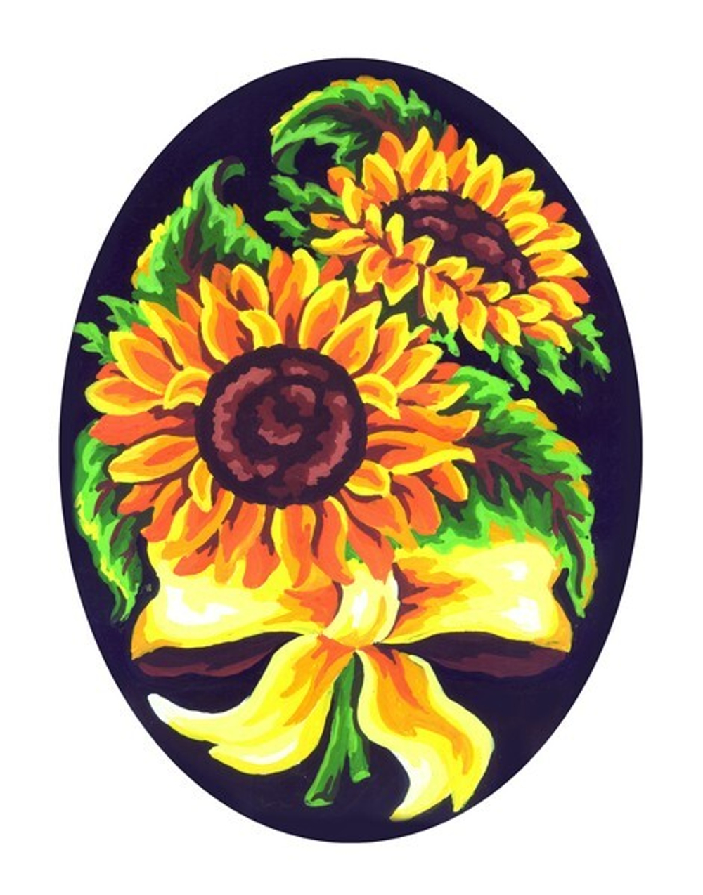 "Подсолнухи"-7022 канва с рисунком