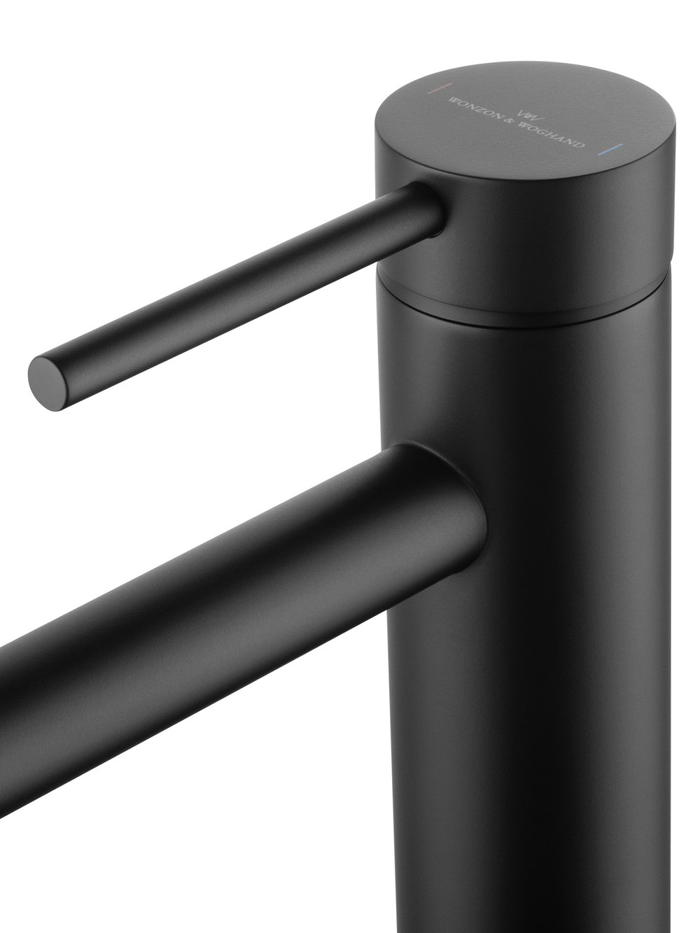 Смеситель для раковины высокий WONZON & WOGHAND STICK, Черный матовый (WW-88239017-MB)
