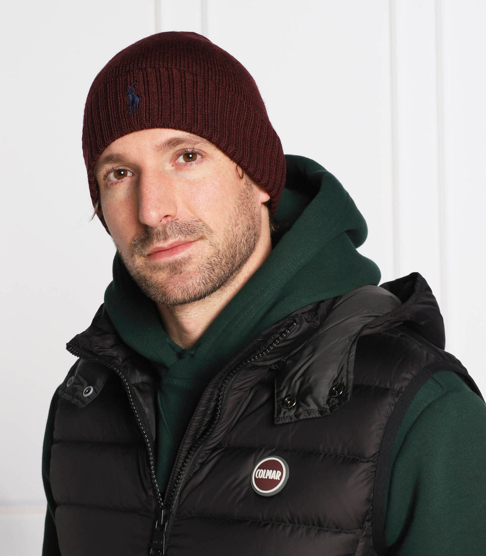 хлопковая шапка POLO RALPH LAUREN - бордовый(710886137)