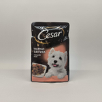 Тушеная телятина с овощами, 85гр влажный корм для собак, Cesar