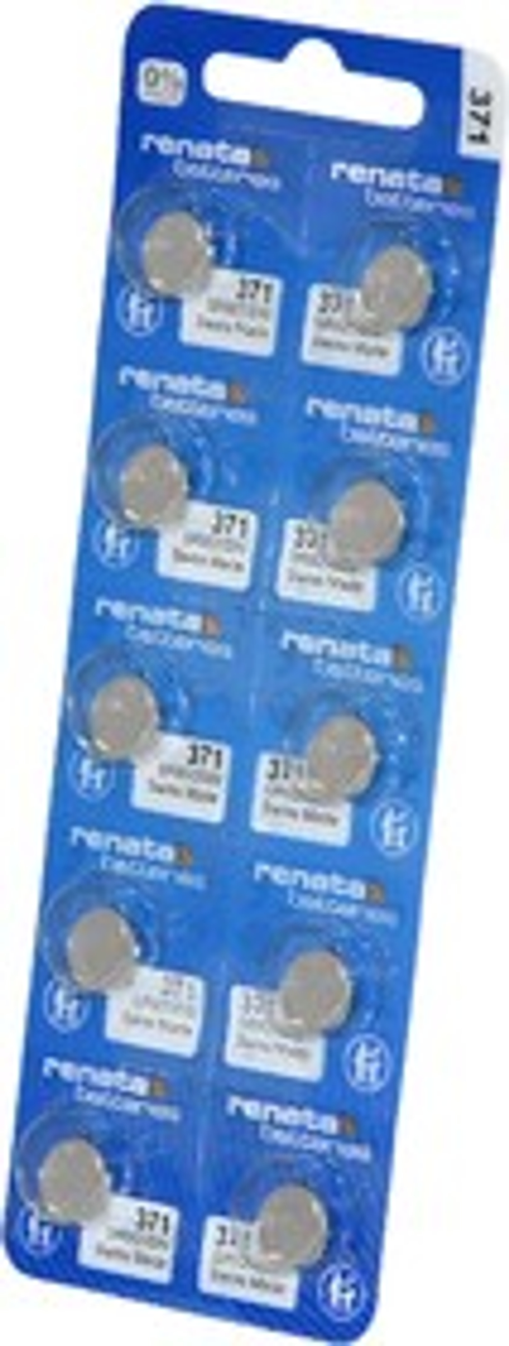 Элемент питания Renata 371 (SR920SW)0%Hg BL-10/100