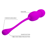 Лиловое виброяйцо с поступательными движениями Pretty Love Egg Vibrator Callieri Purple BI-014892