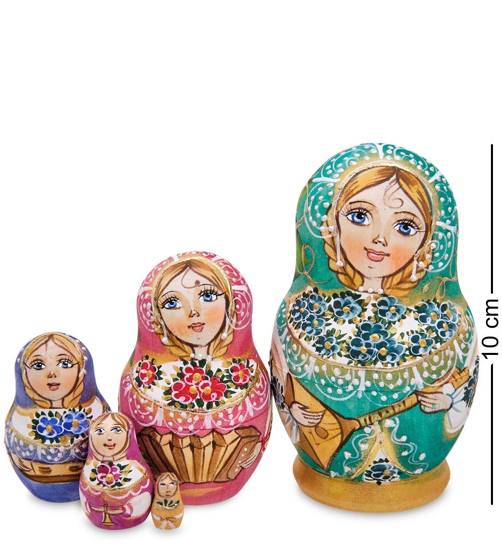 Народные промыслы МР-44/ 3-B Матрешка 5м «Василина» мал.
