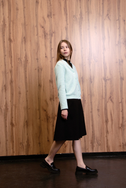 Юбка женская 4147АПВ, черный #234Ча014147АПВ