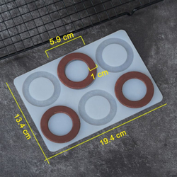 Силиконовый мат для отливки шоколада «Кольцо»
