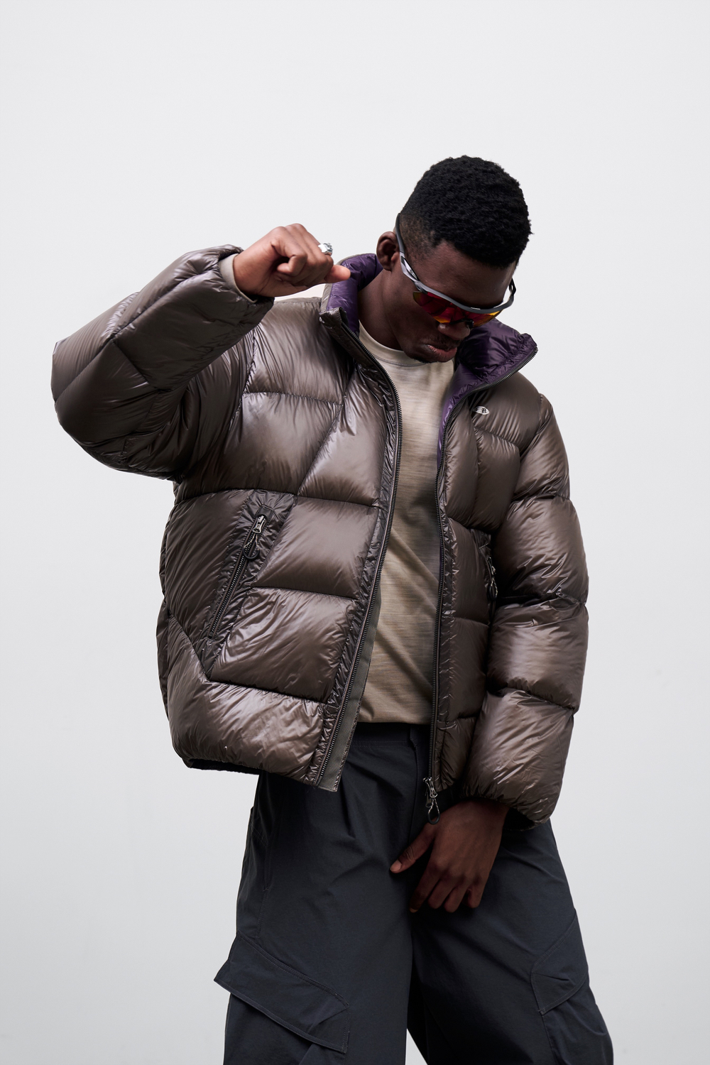 Куртка Nothomme Blue Ultra-Lightweight Water-Repellent Down Jacket "Dark Gray"