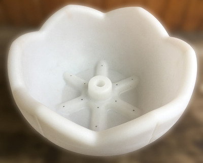 Вазон для цветов, термо-чаша 500, цвет белый