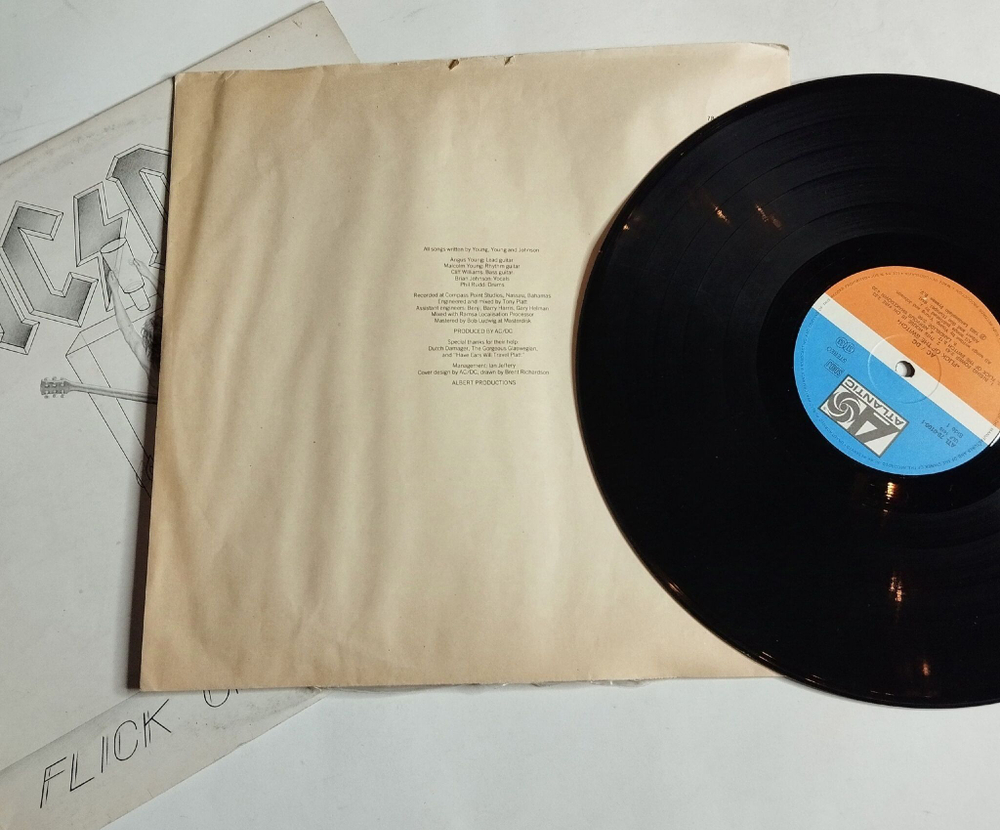Винтажная виниловая пластинка LP AC DC Flick Of The Switch (Югославия 1984)