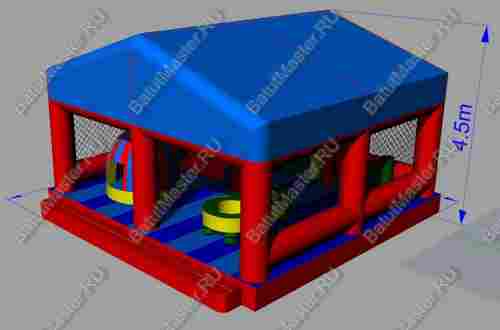 Батут "Спорткомплекс" с тентом 8*8*5 м