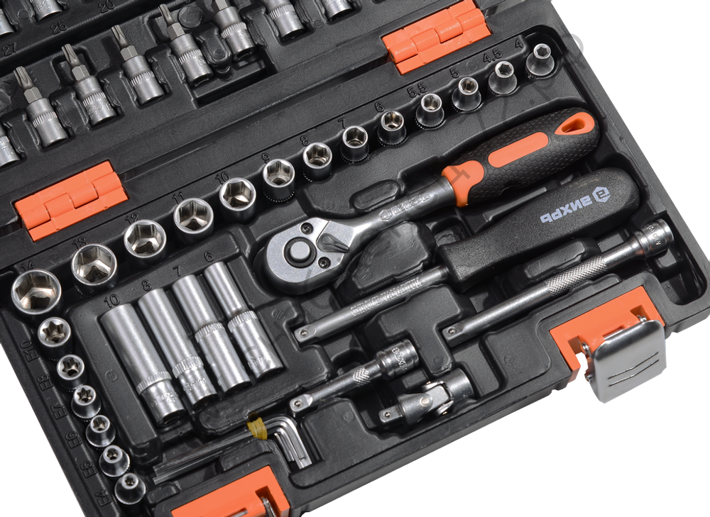 Набор инструментов ВИХРЬ, 1/4", 57 предм, кейс