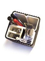 Подставка для ручек "Модулар", пластик, 3D-печать, белая с чёрным