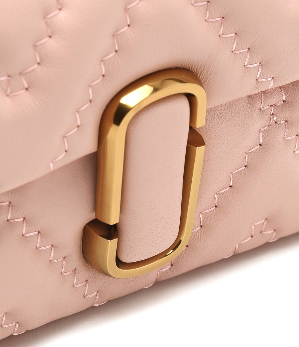 Кожаная сумка через плечо THE QUILTED J MARC Marc Jacobs - розовый(2S3HSH007H03)