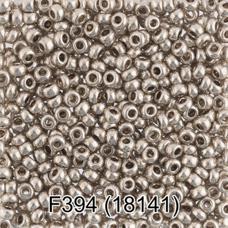 Бисер Чехия "GAMMA" круглый 6 10/0 2.3 мм F394 зелено-бежевый/металлик ( 18141 )