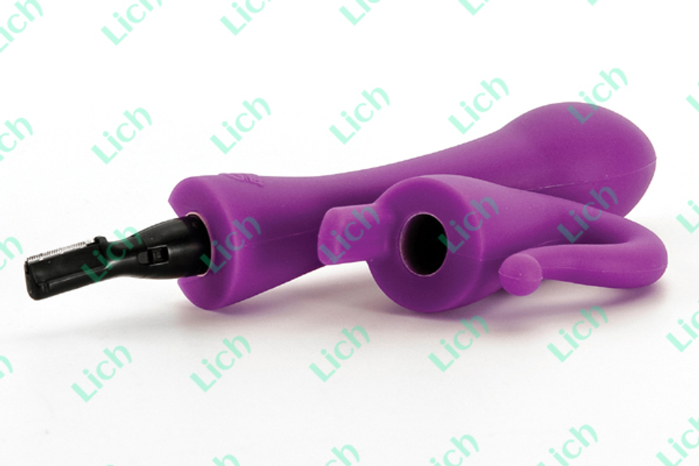 Сиреневый вибромассажер-триммер