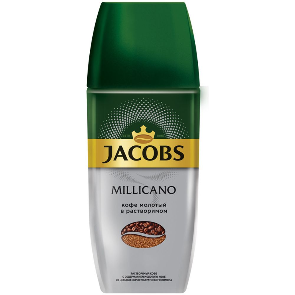 Кофе растворимый Jacobs Millicano, стеклянная банка 90 г