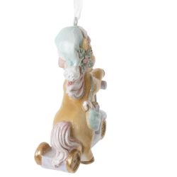 GAEM Фигурка декоративная подвесная "Лошадка на самокате", L7 W3 H9 см