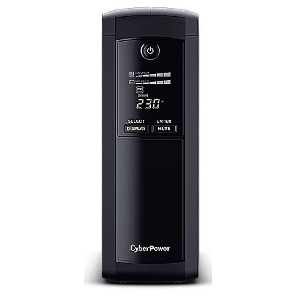 CyberPower VP1200EILCD ИБП {Line-Interactive, Tower, 1200VA/720W USB/RS-232/RJ11/45  (4 + 4 IEC С13), 12В/7,2 Ач х 2}