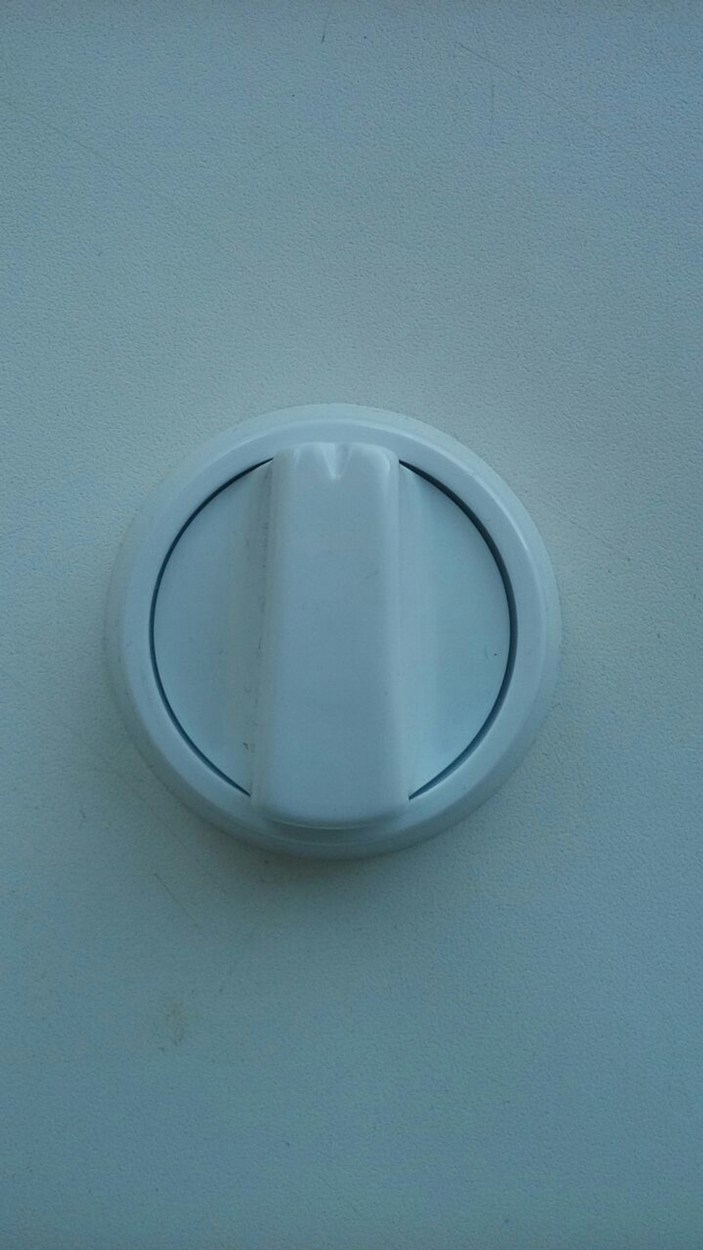 Ручка с диском, без цифр, белая для плит ЗВИ, Рика и др.