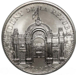 France, François Mitterrand Presidential Medal – 1988 Silver