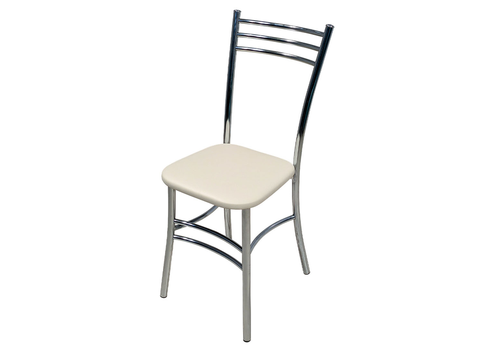 Стул Цезарь (Хром, каркас СТ) Сиденье (трапеция кож.зам 14 мс) Мир стульев