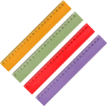 Линейка Attache Economy 20 см пластиковая