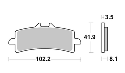 Brembo Колодки тормозные передние 07BB37SR (1 суппорт)