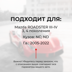 Ремкомплект ограничителей дверей Mazda ROADSTER (III-IV) NC; ND (2 двери, тип 16(PR)) 2005-2022