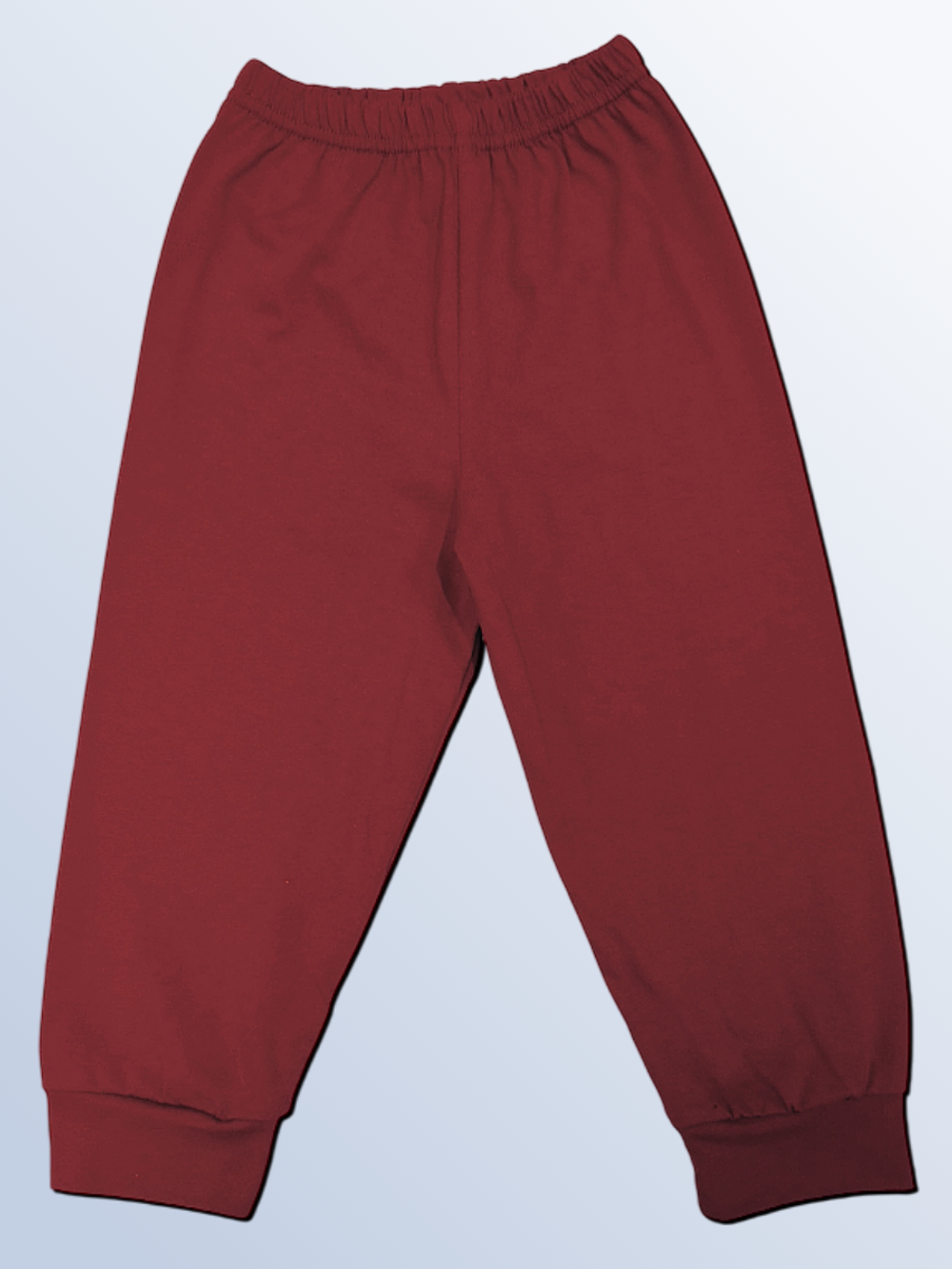 1240 Штаны пижамные кулирка бордовый (60-110/116)