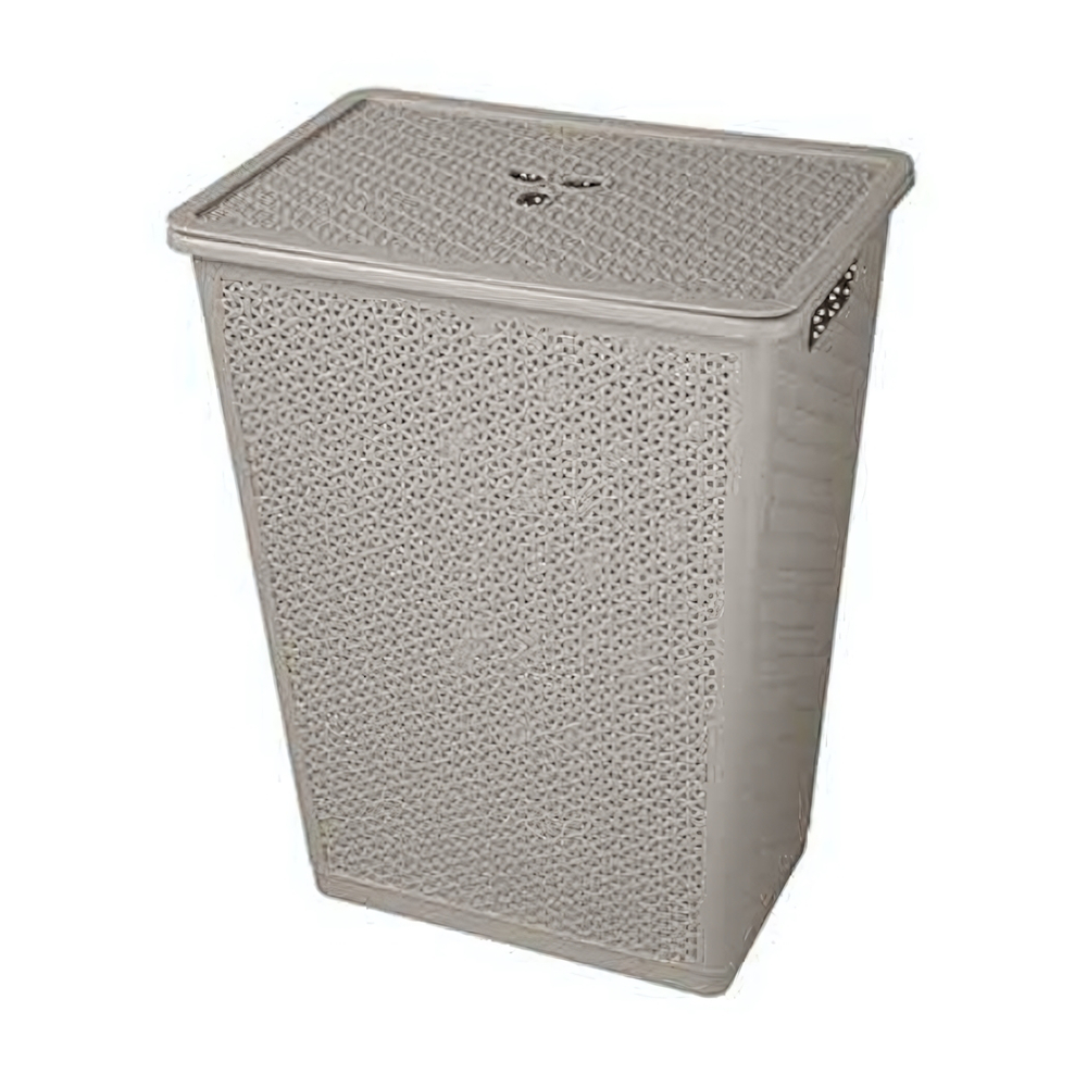 Корзина для белья "Wenge" 48л, 427*295*562 мм (серый)