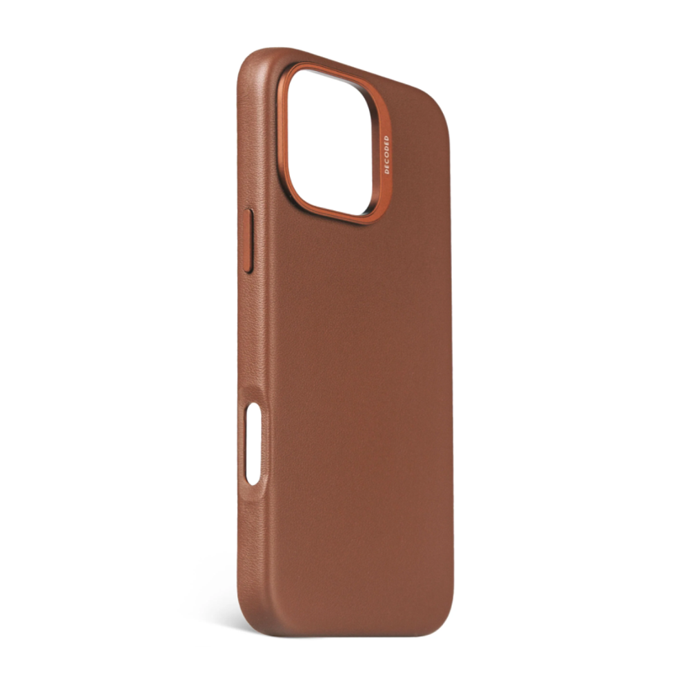 Кожаный чехол с поддержкой MagSafe Decoded Leather Back Cover для iPhone 16 Pro Max Чехол из натуральной анилиновой цельнозерновой кожи ECCO