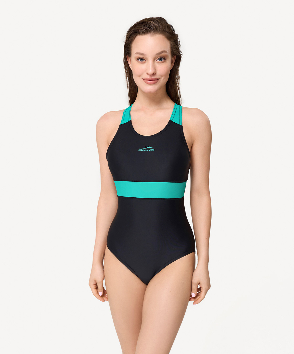 Купальник для плавания Triumph Black/Green, полиамид