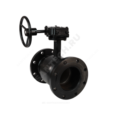 Кран шаровой сталь 09Г2С Ballomax КШТ 61.103 Ду 300 Ру16 фл L=632мм с редуктором BROEN КШТ 61.103.300.Р.16