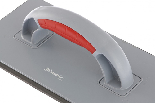 86808 Терка пластмассовая, резиновое покрытие 4мм, 270х130мм, 2-комп. ручка Matrix