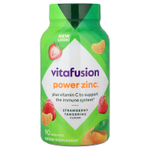 VitaFusion, Power Zinc, жевательные витамины, с натуральным вкусом клубники и мандарина, 90 жевательных таблеток