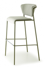Стул полубарный с обивкой Scab Design Lisa Waterproof, зеленый
