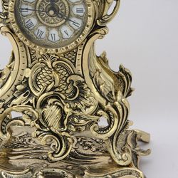 Bello De Bronze Каминные часы с канделябрами "Долфин"