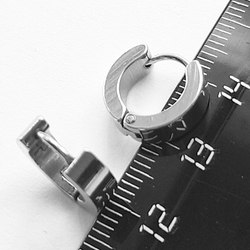 Серьги - кольца 12 мм для пирсинга ушей. Stainless Steel (нержавеющая сталь). 1 пара