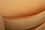 Кресло Garda Decor Наполи (Napoli) вращающееся, вельвет принт Velv-ORANG+Latt-ORANG 76*76*76 см