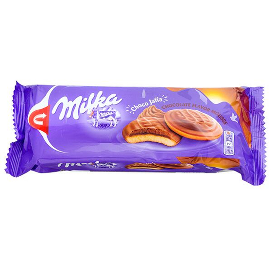 Печенье Милка 128 гр с желе Jaffa Chocolate  (24)