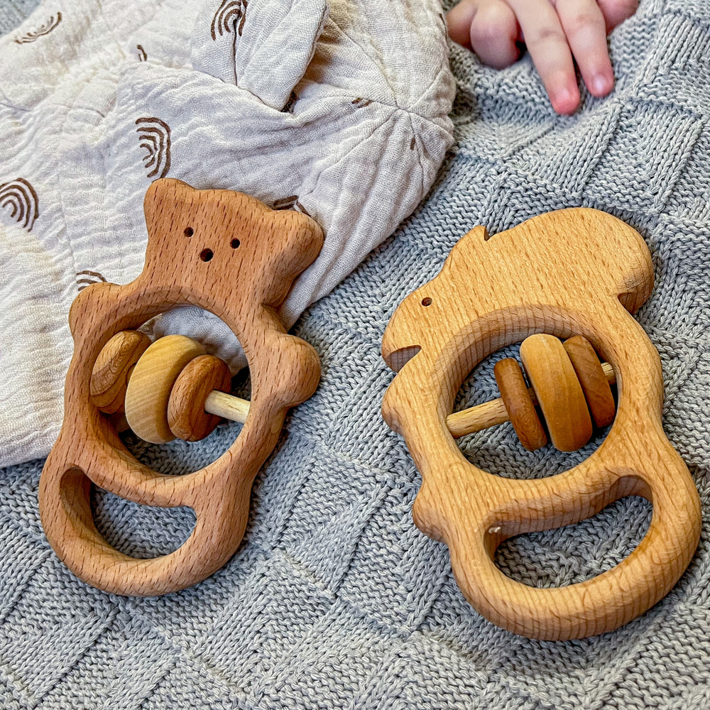 Деревянная погремушка Белочка euro Леснушки