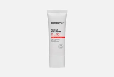 Солнцезащитный крем с осветляющим эффектом - Real Barrier Tone Up Sun Cream SPF50+ РА++++, 40мл.