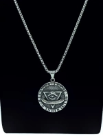 Магический кулон оберег амулет Пирамида с Глазом на цепочке