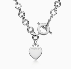 Колье из серебра с бриллиантом, Tiffany💝 с сердцем, return to T&CO✨exclusive✨