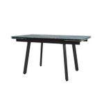 Стол стеклянный Лорд 1400х800х300 Мрамор серый