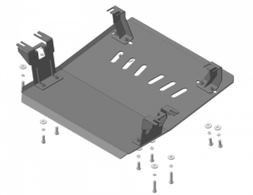 Усиленная защита Motodor радиатора. 4 мм, сталь. для JBC 1060 2016-н.в. арт.27303