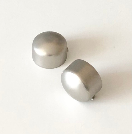 Наконечники "Заглушка" для труб кованых карнизов d19 мм, цвет хром матовый